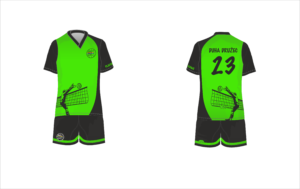 grafický návrh volejbalového dresu Bison Sportswear